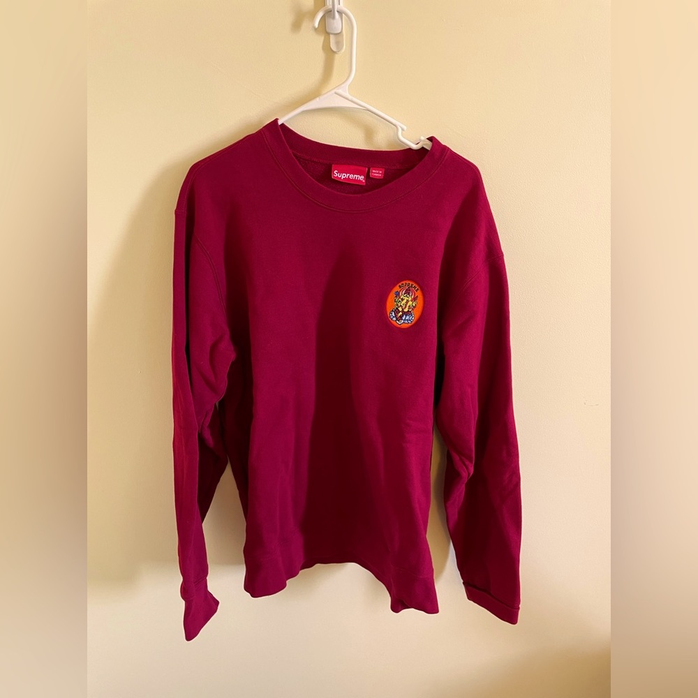 Supreme Ganesh Crewneck Maroon Large